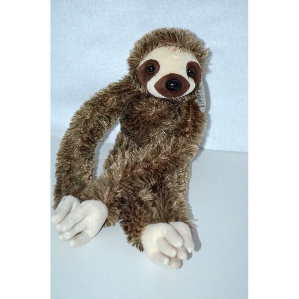 Adventure Planet Plush BROWN SLOTH 19" Stuffed Animal Toy New Hook & Loop Hands